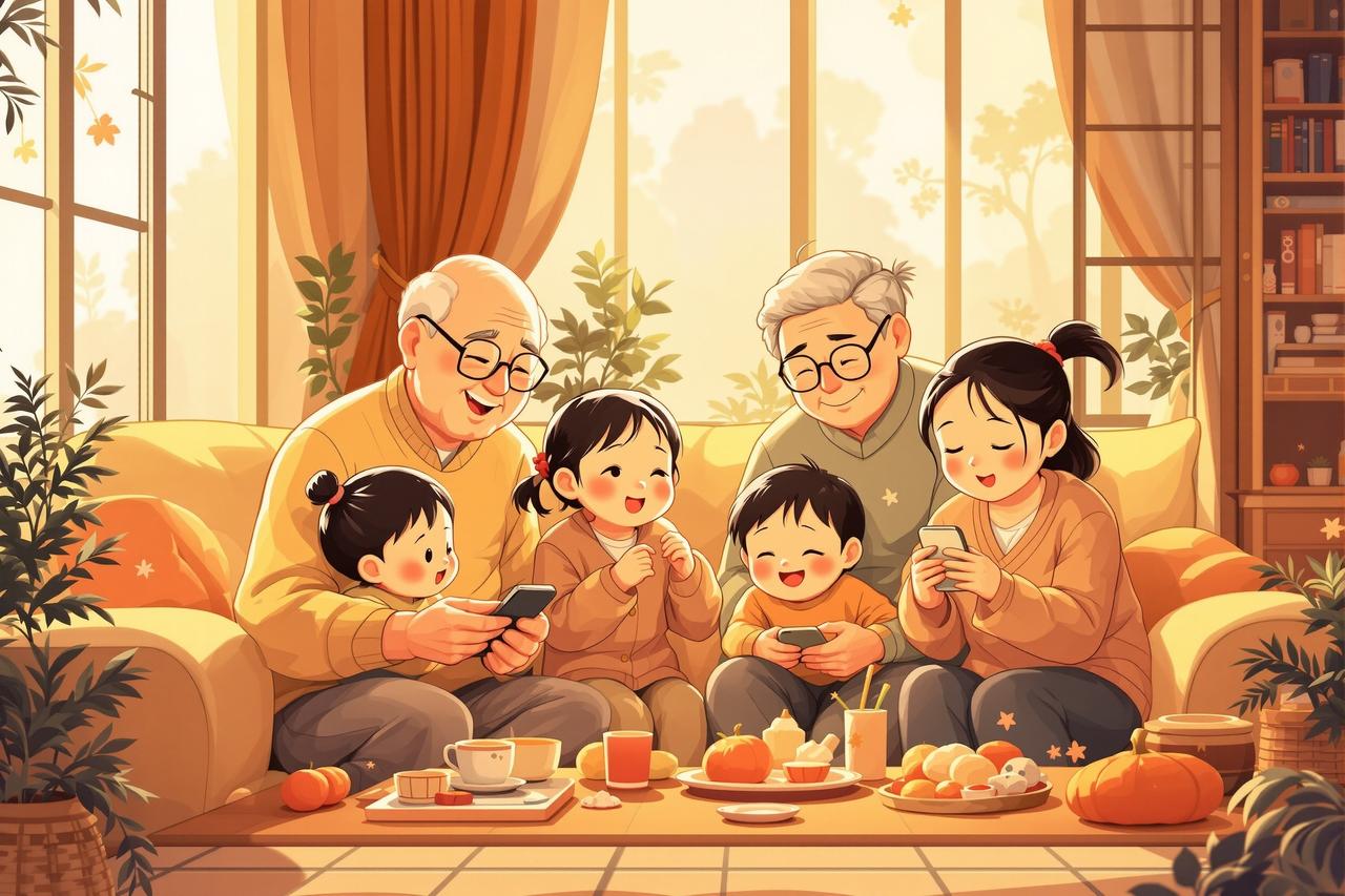 ai漫剧 - 家庭欢乐多：三代同堂笑料不断